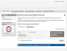 Tablet Screenshot of banking.elba.at