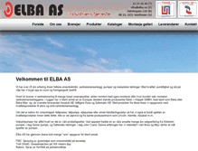Tablet Screenshot of elba.no